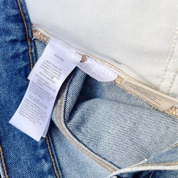 NWT Madewell Mom Short Cutoff Jean Shorts Bledsoe Mid Wash Denim Women’s Size 33 - Picture 9 of 10